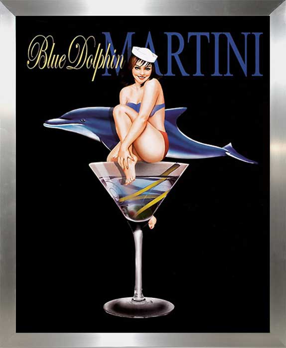Blue Dolphin Martini